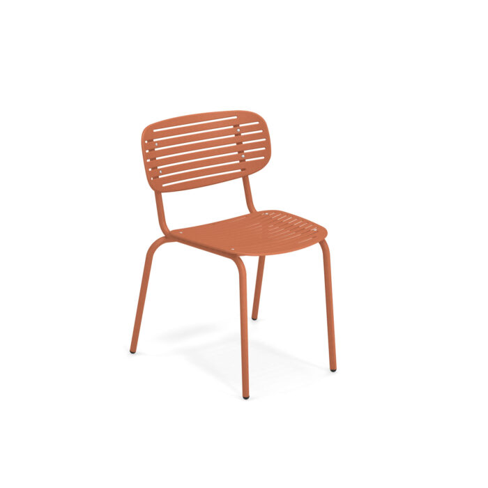 MOM, Chaise Acier Maple Red - EMU